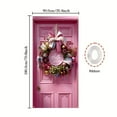 thumbnail image 3 of Happy New Year Door Cover Decoration Polyester Fabric Door Hanging for Christmas Party Indoor Outdoor Holiday Front Door Decor Tapestry, 3 of 9
