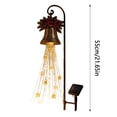thumbnail image 3 of Liaiai Magic Fountain - Flowing Snowflake LED Christmas Garden Light, Solar Powered Outdoor Yard Decor with Stars Warm Glow Garden Stake for Christmas Holiday Decoration,Christmas Bell, 3 of 10