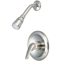 Olympia Faucets Elite Single Handle Shower Set in PVD Brushed Nickel - P-2002-BN