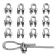 thumbnail image 1 of 12 piezas de abrazaderas para cables de acero M3 XCF acero galvanizado 3 mm, 1 of 4