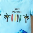thumbnail image 6 of LYMAYTER Kids Toddler Boys Cotton T-Shirt Outfit 2PCS Infant Printed Beach Short Sleeve Tees+shorts Set for 12 Months -5 Years, 6 of 9