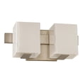 thumbnail image 1 of Kalco Lighting Catalina 12" 2-light Modern Glass Bath Light in Satin Nickel, 1 of 3