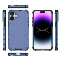 for iPhone 16e Case Rugged, Slim Translucent Flexible Scratch Resistant TPU Gel Rubber Silicone Anti-Slip Shockproof Drop-Protection Phone Cover for iPhone 16e,Blue