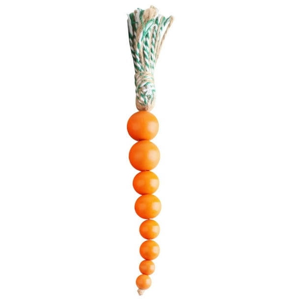 Easter Wooden Beads Carrots Wooden Beads European And Popular Home Decoration Hanging Accessories