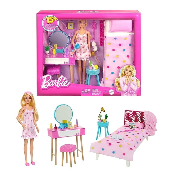 Muñeca Mattel Barbie Cuarto de LOS Sueños 20 Piezas