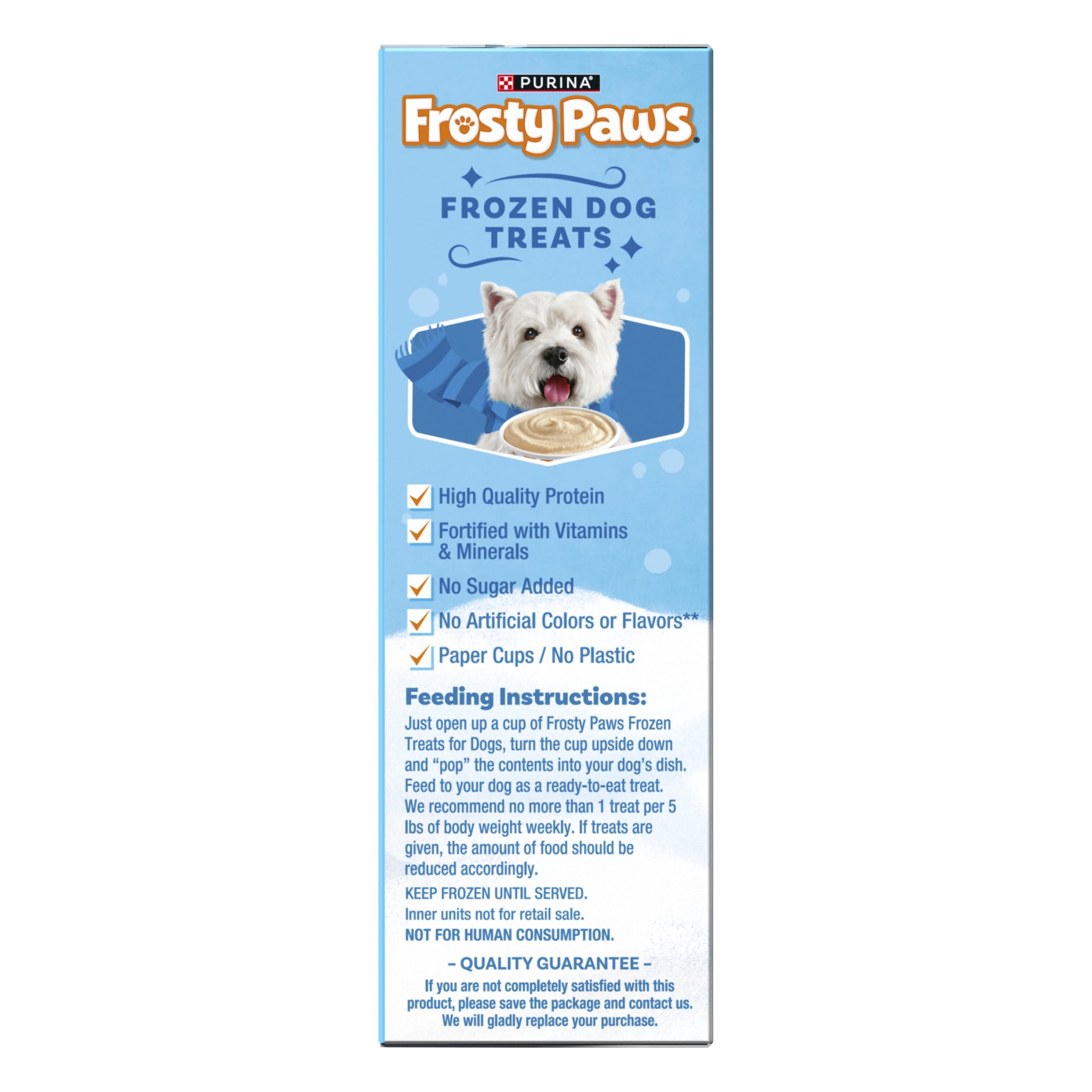 Purina Frosty Paws Vanilla Flavor With Other Natural Flavors Frozen Dog Treats, 4 Count