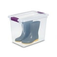 thumbnail image 6 of Sterilite 27 Qt ClearView Latch Storage Stackable Bin with Latching Lid, 12 Pack, 6 of 7