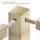 thumbnail image 4 of Lot de 50 chevilles en bois de hêtre massif 10 x 50 mm, bloc d'insertion pour tenon, pour le travail du bois et l'épissure de meubles, 4 of 4