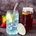 thumbnail image 6 of Durable  Plastic Candy Color Iced Coffee Cup Bowl Cover Glass Cup Lids Cup Cover 16 Oz PINK, 6 of 8