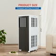 thumbnail image 2 of 8000 BTU Portable Air Conditioner, 3-in-1 AC Unit with Fan & Dehumidifier Mode, for Room Up to 350 Sq.Ft, Quiet AC Unit with Sleep Mode, 24 Hour Timer, Window Installation Kit, 2 of 8