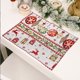 thumbnail image 3 of Inteprter Caminos de de Navidad, mantel estampado festivo antideslizante, manteles individuales de tela, casa de vacaciones, restaurante, comedor, Kits de decoración para fiestas Alce Inteprter HA068351-04, 3 of 6