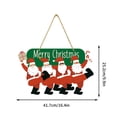 thumbnail image 2 of Amzcrzy Door Hanging Christmas Decoration Door Christmas Sign Door Decoration Christmas Wall Sign Decoration Venue Setting Props Front Door Holiday Decorations Christmas Decorations, 2 of 2