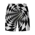 thumbnail image 7 of Uemuo 3D Vortex Illusion Pattern Mens Swim Trunks Quick Dry Board Shorts with Mesh Lining, Stretch Beach Shorts Quick Dry No-Chafing Board Shorts-3X-Large, 7 of 7
