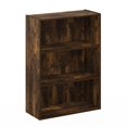 thumbnail image 1 of Furinno Pasir 3-Tier Open Shelf Bookcase, Amber Pine, 1 of 4