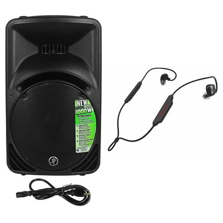 Mackie SRM450V3 SRM450-V3 1000w 12" Powered PA Speaker, w/DSP+Fender Earbuds