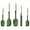 Double Green, variant on 5-PieceGrade Silicone Spatulas, Heat Resistant Baking Cooking Mixing Utensils, Non Stick Rubber Spatula Set Dishwasher Safe with Hanging Loop (Multicolor)