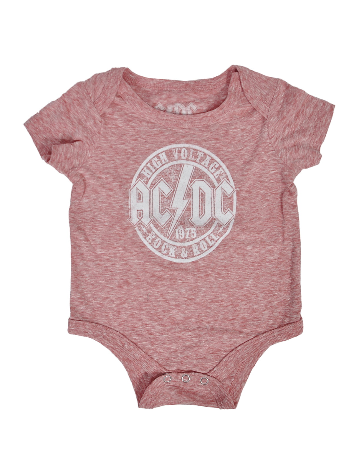 AC//DC Infant Bodysuit For Those About To Rock Heather Romper