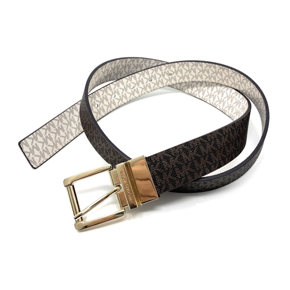NEW! Mk 25mm logo  twist reversible belt Michael Kors MK Logo Signature Twist Reversible Belt 551342C  main image 4