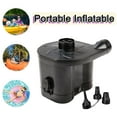 thumbnail image 1 of Yhsdtq,Fresh Designs,Portable Electric Pump, Battery Operated, Rapid Inflation, Durable Plastic Construction, for Inflatable Tubs Beds Pools, Quick Pumping, Versatile Outdoor Use | Plastic, Black, 1 of 8