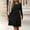 Black, variant on Sentmoon Women’s Dresses Solid Color Long Sleeve Crew Neck Casual Dresses for Women Relaxed Fit Athletic Dress for Date Night and Dinner