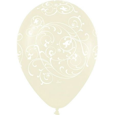 Filigree Pearl Ivory Latex Balloons