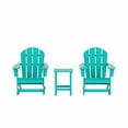 thumbnail image 4 of WestinTrends Malibu 3 Piece Outdoor Rocking Chair Set, Turquoise, 4 of 13