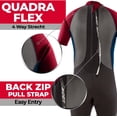 thumbnail image 6 of Body Glove Body Glove Pro 3 2/1mm Youth Back Zip Short Sleeve Spring Suit Wet Suit,Unisex,16,Red, 6 of 7