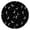 Black Moon Star, variant on Black Moon Star Pattern Round Fitted Tablecloth with Elastic Edge,Dining Table Cover Waterproof,Outdoor Round Tablecloth for Camping,Dining,Indoor and Outdoor
