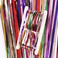 thumbnail image 4 of 3-Piece Tie-Dye Tinsel Set for Vibrant Birthday, Wedding, Party Decor Rainbow Fringe Curtains, 4 of 6