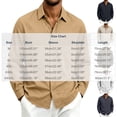 thumbnail image 3 of Bxsruta Mens Button Down Shirts Long Sleeve Loose Fit Casual Button Up Tops with Chest Pocket, 3 of 7