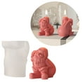thumbnail image 2 of lixuesong Christmas Candle Silicone Mold 3D Santa Candle Mold For Making Candle Soap Plaster Chocolate Ornament Home Decoration, 2 of 3