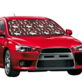 thumbnail image 2 of Disketp Windshield Sun Shade, Car Sun Shade For Front Window Red Mushrooms Sunshades Sun Visor Protector Blocks Uv Rays Foldable, 2 of 9