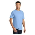 thumbnail image 4 of Port & Company Men's Essential Cotton T-Shirt with Pocket Light Blue Small, 4 of 6