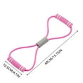 thumbnail image 3 of Resistance Band with Handles, Figure 8 Stretch Fitness Strap for Full-Body Workouts, Strength Training, Flexibility, Exercise Elastic Rope for Gym Home - Pink, 3 of 5