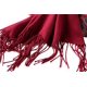 thumbnail image 3 of Bufanda chal extragrande bordada para mujer - Rojo vino, 3 of 5