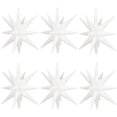 thumbnail image 1 of Globos de aluminio ZSYLYTKV White Star de 14 puntas y 22 pulgadas, paquete de 6, 1 of 6