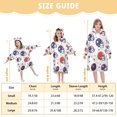 thumbnail image 4 of FORMRS Wearable Blanket Hoodie with Sleeves for Kids Cozy Flannel Sweatshirt, Star Spangled Helmets, 4 of 7