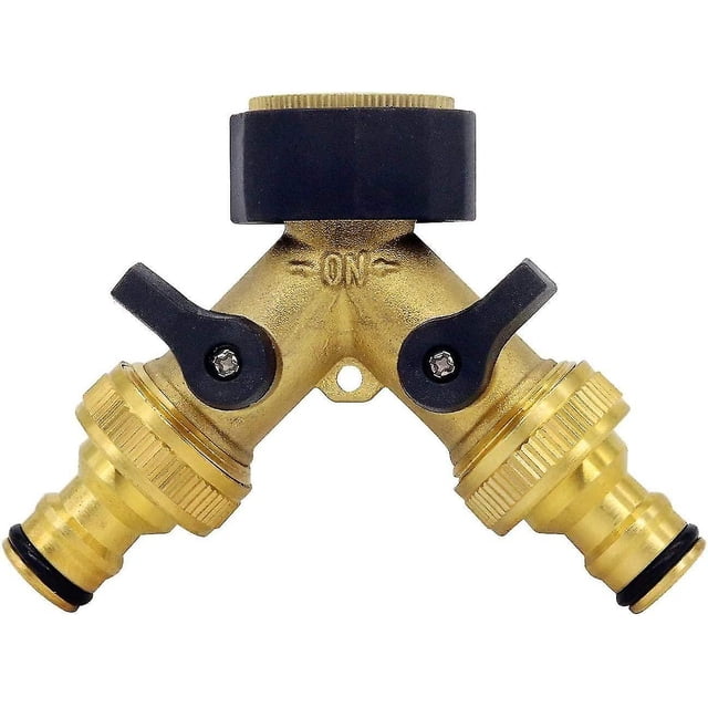 Conector en Y para manguera de entrada de agua LIUXGMXG latón 2 vías 1/2 pulgada