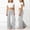 Light Gray, variant on Girls Foldable Waist Pleated Yoga Pants Pure Color Wide Leg Loose Casual Trousers For Everyday Comfort Tween Kids Summer Soft Comfy Cute Basic Pants