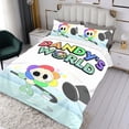 thumbnail image 3 of El Mundo de Dandy Conjunto de sábanas temático, trío de piezas, cómodo y amigable con la piel, diseño único, regalo de decoración para el hogar para familiares, amigos y fans,135cm *200cm, 3 of 6