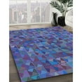 thumbnail image 2 of Ahgly Company Indoor Square Patterned Deep Periwinkle Purple Area Rugs, 5' Square, 2 of 6