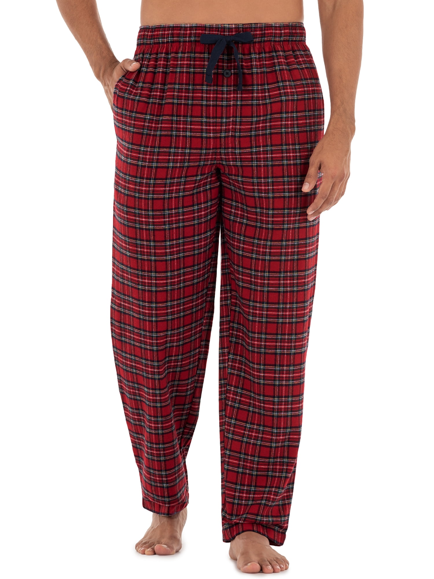 George Men's Plaid Woven Flannel Sleep Pants
