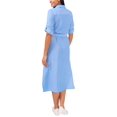 thumbnail image 2 of Riley Rae Womens Belted Maxi Dress Med Blue XL, 2 of 3