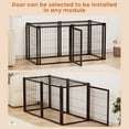 thumbnail image 2 of Dog Crate 47.2" Dog Kennel for Small Medium Dogs, Puppy Dog Playpen with Top, Pet Cage, Indoor, Black.47.2"L x 22"W x 24"H., 2 of 17