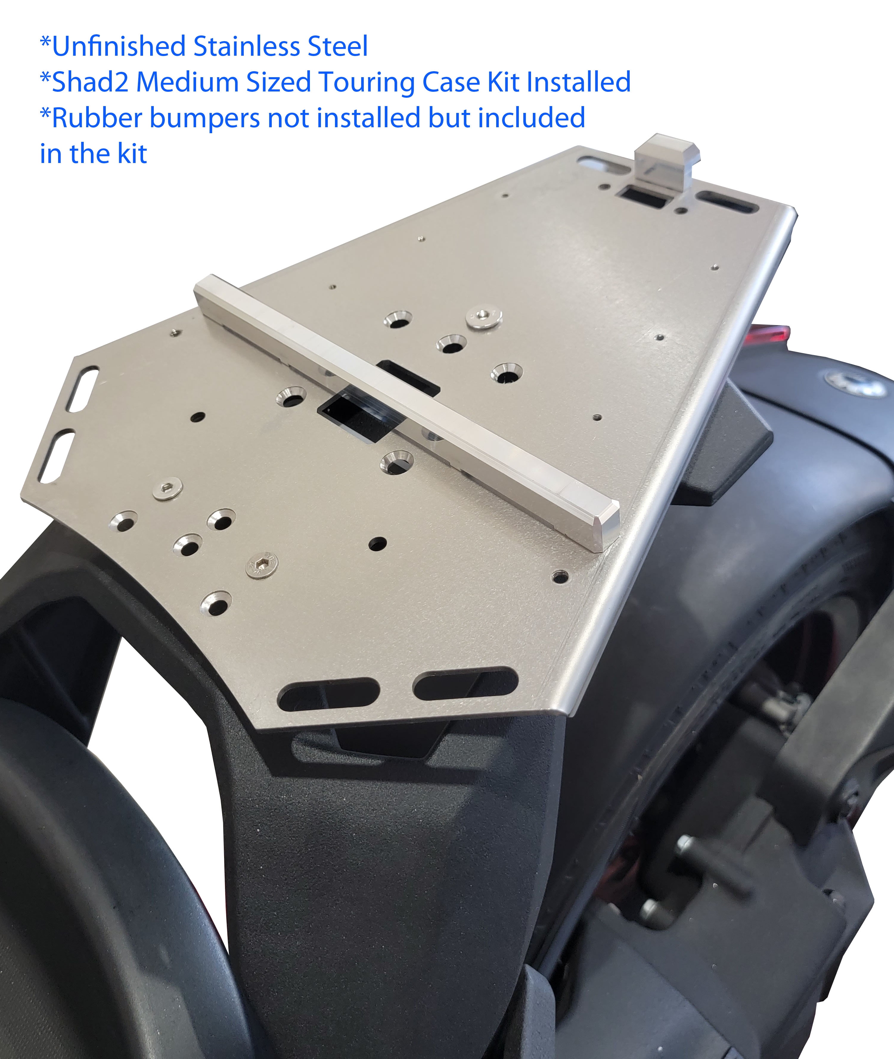 Can Am Ryker Luggage Rack with Medium Shad Mounts for use with Max