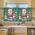 thumbnail image 2 of Yayeee Kitchen Curtains Tier Set of 2 Light Filtering 57"x36" Over Sink Window Panels, Cute Christmas Pattern, 2 of 7
