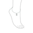 thumbnail image 3 of Bling Jewelry Womens Nautical Anchor Anklet Ankle Bracelet with Cubic Zirconia Charm Sterling Silver, 3 of 4