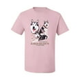 thumbnail image 2 of Wild Bobby, If It's Not an Alaskan Malamute It's Just a Dog Gift, Men Graphic Tee, Light Pink, Small, 2 of 4