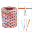thumbnail image 4 of Unique Bargains Raffia Ribbon, Natural Raffia String with Scissor, Sky Blue/Red, 218 Yards, 4 of 8