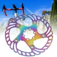 thumbnail image 3 of Plating Color Cycling Disc Brake Rotor, Bike Disc Brake Rotor, Colorful Disc Brake Rotor Riding  Bike For Cycling Mountain Bicycle 140MM,160MM,180MM,203MM, 3 of 8